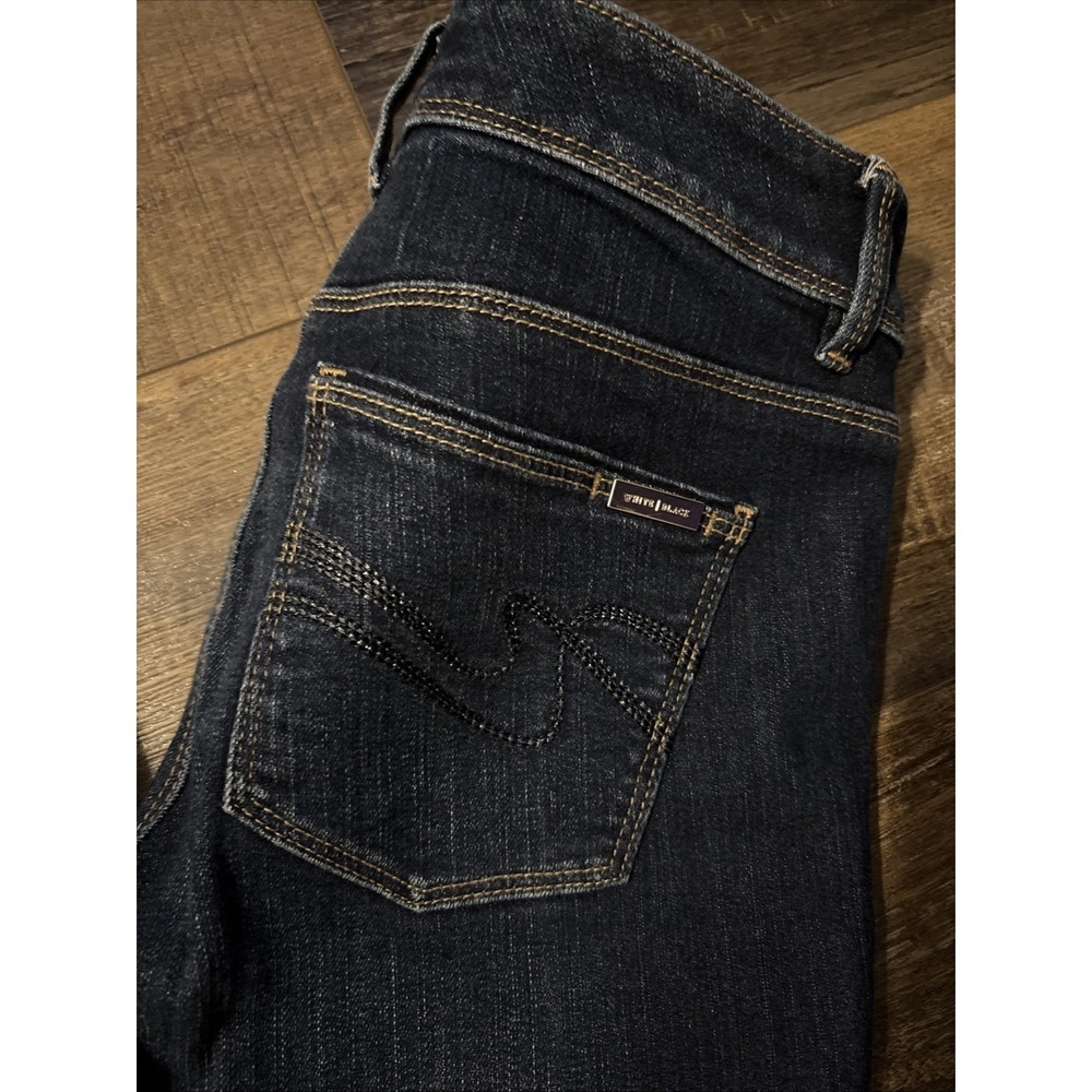 White House Black Market Jeans Women's 00R Boot Leg Stretch Denim Blue - Picture 2 of 9